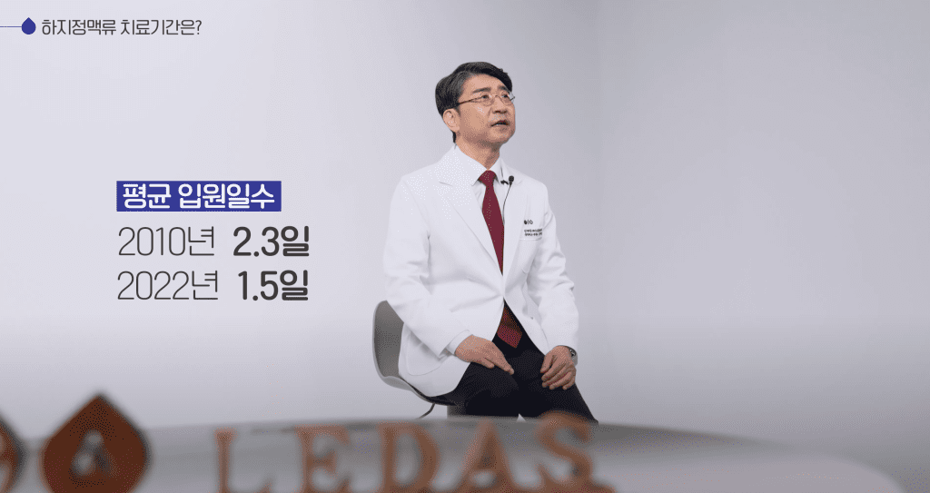 하지정맥류 평균 입원일수